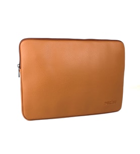 DERİSE CLUB UNİSEX SİYAH RENK ORTA BOY 13 VE 14 İNÇ MACBOOK KILIFI VE  NOTEBOOK LAPTOP ÇANTASI (Taba)