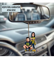 Kişiye Özel Taraftar Karikatür Ayna Süsü – Taraftar Hediyesi