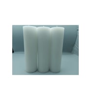 Soya Parafinli Beyaz (1 Adet) 160-170 Saat Yanma Süreli Çap:10 Cm Boy:25 Silindir Blok Mum Beyaz