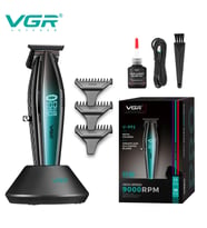 VGR V-992 Profesyonel 9000 RPM Yüksek Hız Metal Gövde Şarjlı Saç ve Sakal Çizim Makinesi