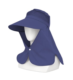 Ense Korumalı Outdoor Şapka - Fileli - Lacivert - Savex