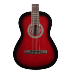 Almira Mg917-rds 4/4 Klasik Gitar - Red Sunburst (başlangıç - Tam Boy)  Kırmızı Sunburst Finish, Akustik Rezonansı Yüksek Gövde, Kararlı Akort Burguları  Uyum: Yetişkin Ve Gençler İçin 4/4 Standart