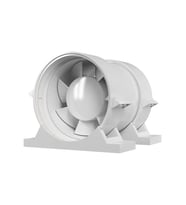 Ayas 125 mm (12,5 cm) Plastik Kanal Tipi Fan (PRO BEYAZ 5)