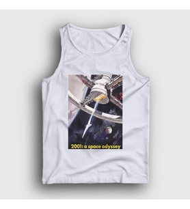 Presmono Unisex Beyaz Space Station Film 2001 A Space Odyssey Atlet 241837tt