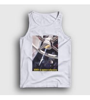 Presmono Unisex Beyaz Space Station Film 2001 A Space Odyssey Atlet 241837tt