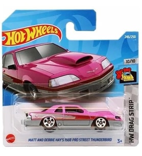 Hot Wheels Tekli Arabalar Matt And Debbie Hays 1988 Pro Street Thunderbird HCT25 (Kırmızı)