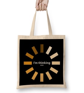 Funny I'm Thinking 01 Bez Çanta Uzun Saplı