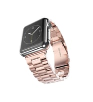 BİPOWER Apple Watch 38-40Mm KRD5 Klasik Metal Roze Altın Kordon