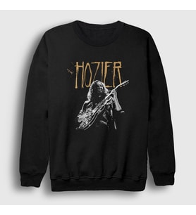 Presmono Unisex Siyah Dublin Guitar Müzik Hozier Sweatshirt 474548tt