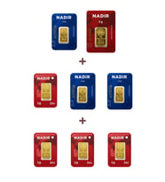 Nadir Gold 24 Ayar 16,5 Gram Altın (1 Ad 5 Gram Altın + 3 Ad 2,5 Gram Altın + 4 Ad 1 Gram Altın )