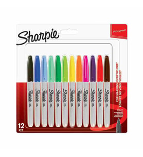 Sharpie Fine Permanent Markör 12'li Karışık Ücretsiz Kargo