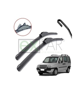 FİAT DOBLO ÖN CAM SİLECEK SÜPÜRGESİ TAKIMI 2000 - 2005 MODEL DOBLO ÖN SİLECEK SAĞ SOL
