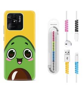 Xiaomi Redmi Note 7 8 9 Pro 10 2022 10 Pro 10S Kılıf Kablo Koruma Spiral Silikon Avo Şekerto 1626