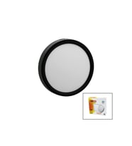 NİSALUCE EPL-18SÜ 18W SİYAH METAL KASA SIVA ÜSTÜ YUVARLAK LED SLİM PANEL 1260LM BEYAZ=6500K 30.000 SAAT ÖMÜR GO-53-vice 05434