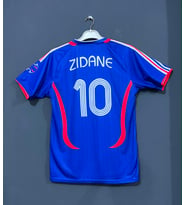 Fransa 2006 Dünya Kupası Zinedine Zidane Nostalji yetişkin Forması (Blue)