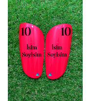 Armadura Kişiye Özel Tekmelik - Renkli-Kırmızı - 1 Takım (004)