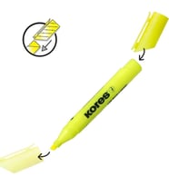 Kores High Liner Plus Fosforlu İşaretleme Kalemi Sarı 