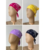 %100 Pamuklu Klasik Desen Unisex 4lü Bandana Seti Renkli Bandana Etnik Desenli A Kalite Bandana