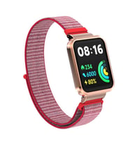 Xiaomi Redmi Watch 2 Lite Uyumlu Kordon Hasır Örgü Cırt Cırtlı Zore KRD-61 Kayış