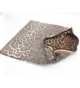 Angel Çanta Aksesuar 45X45 Cm Dikilmiş Fermuarlı Astar Leopar