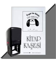 Kişiye Özel  Stay Pawsitive Köpek Emoji Tarihli Kitap Kaşesi (Siyah)
