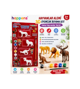 Aslan Kaplan 3D oyuncak boyama seti eğitici boya seti oyuncak yıkanabilir Set-2