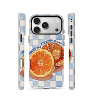 iPhone 17 Pro Vorian Çift Katmanlı MagSafe Kılıf Orange Press Collage