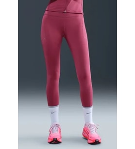 Nike Swift Dri Fit High Rise 7/8 Running Leggings With Pockets Kadın 3 Cepli Antrenman Koşu Taytı Pembe