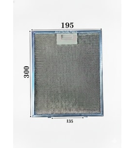 En 195mm Boy 300mm Arka Tırnak Arası 135mm Aspratör Filtresi
