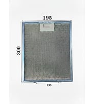 En 195mm Boy 300mm Arka Tırnak Arası 135mm Aspratör Filtresi