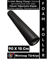 #FoamRoller Spor Fitness Egzersiz Pilates Yoga Esneme Bacak Sırt Omuz Kalça Masajlı Uzun Foam Roller