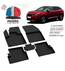Drs Tuning Peugeot 3008 Active 4D Araca Özel Havuzlu Kauçuk Paspas 2016 ve Üzeri