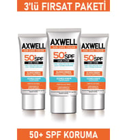 SPF 50+ 3 Lü Fırsat Seti Leke Karşıtı Nemlendirici Yüksek Koruma Güneş Kremi 50 ML