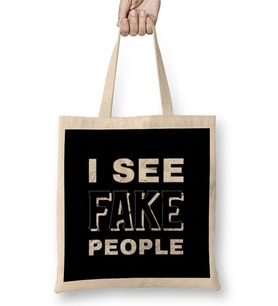 I see fake people Bez Çanta Uzun Saplı