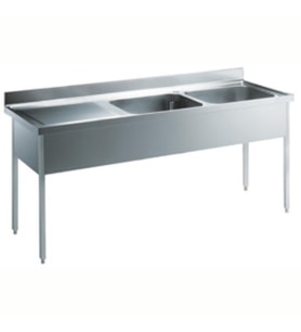 Electrolux Professional 2 Evyeli Tezgah (500x500 Mm), Damlalık Solda - 1800 Mm SL218SN