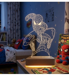 Spider 3d Led Lamba Doğum Günü Hediyesi Gece Lambası