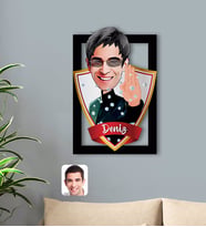 BK Gift Kişiye Özel İsimli Matrix Neo Karikatürlü 3D Ahşap Tablo-1