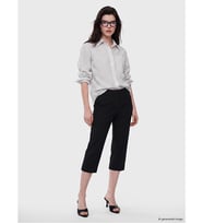 LCW Comfort Siyah Beli Lastikli Kadın Kapri