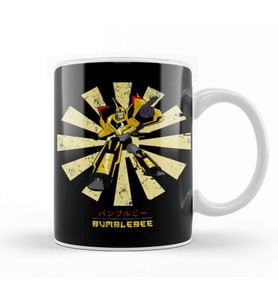 Bumblebee Retro Japanese Transformers Kupa Bardak Porselen