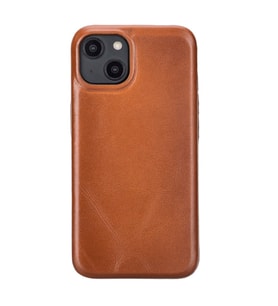 Apple iPhone 15 Uyumlu Deri Arka Kapak ROCK RST2E (Taba)