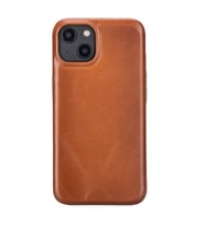 Apple iPhone 15 Uyumlu Deri Arka Kapak ROCK RST2E (Taba)