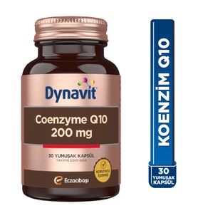 Dynavit Coenzyme Q10 200 Mg 30 Yumuşak Kapsül - Kalp - KoenzimQ10 – Ubikinon