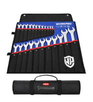 WORKPRO WP202504 6-32mm 23 Parça CR-V Profesyonel Kombine Anahtar Takımı + Bez Taşıma Kılıfı
