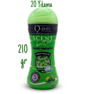 Q-PURE Organik ve Vegan Granül Çamaşır Yumuşatıcı Orman Ferahlığı 210 gr