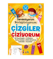 Locrk Çocuk - Tamamlıyorum Çizgiler Çiziyorum 5-6 Yaş