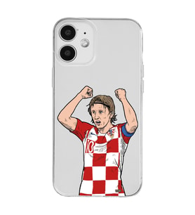 Iphone 12 Uyumlu Luka Modric Tasarımlı Şeffaf Telefon Kılıfı