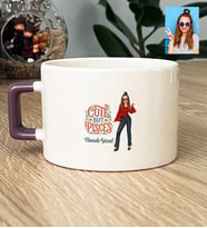 Kişiye Özel Karikatürlü Cute But Pisces Balık Burcu Lüks Fincan Doğum Günü Hediyesi