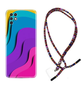 INFINIX Note 11 Pro Note 10 Hot 9 Play Kılıf Boyun Asklı Rasta Silikon Renk Cümbüşü 1631