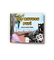 Çöp Kutusu Pufi (Krem)