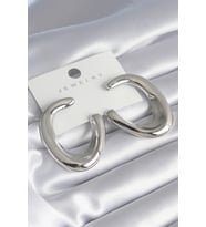 Pirinç Gümüş Renk Halka Model Kadın Küpe 5886 - HEP-7936-5695